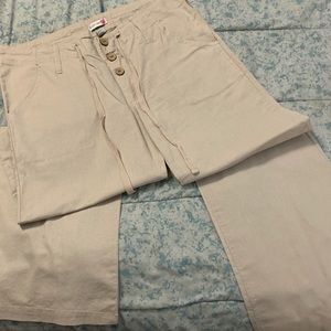 Linen khaki pants